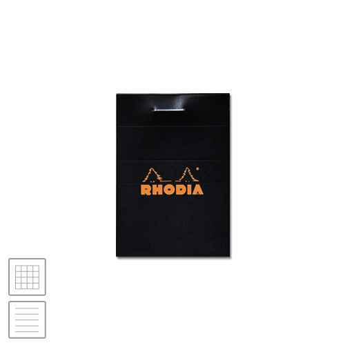 Rhodia Head-Stapled Notepad No.10 52 x 75 Black