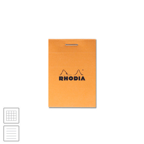 Rhodia Head-Stapled Notepad No.10 52 x 75 Orange by Rhodia at Cult Pens