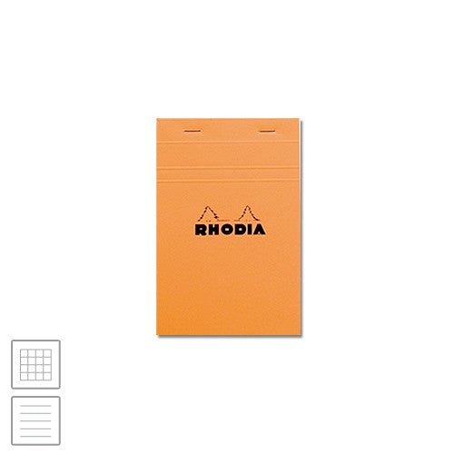 Rhodia Head-Stapled Notepad No.14 110 x 170 Orange by Rhodia at Cult Pens