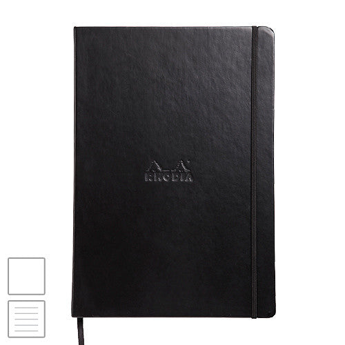 Rhodia 'Webbie' Webnotebook A4 (210 x 297) Black by Rhodia at Cult Pens