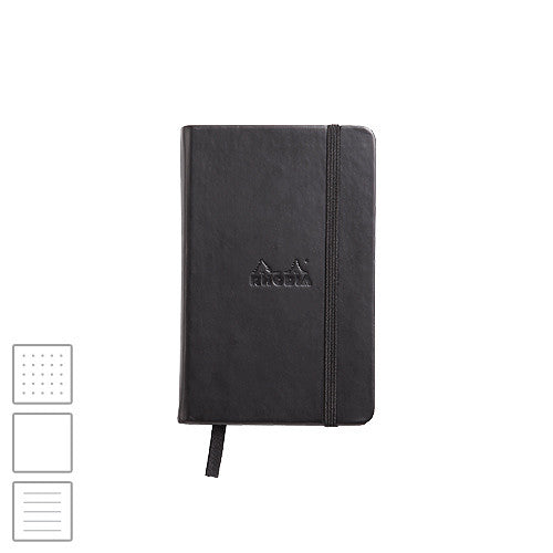 Rhodia 'Webbie' Webnotebook A6 (90 x 140) Black by Rhodia at Cult Pens