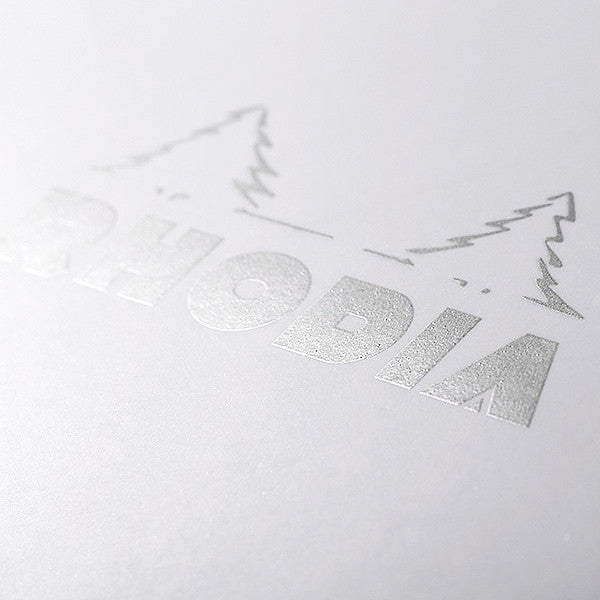 Rhodia Ice White Head-Stapled Notepad No.12 85 x 120 by Rhodia at Cult Pens