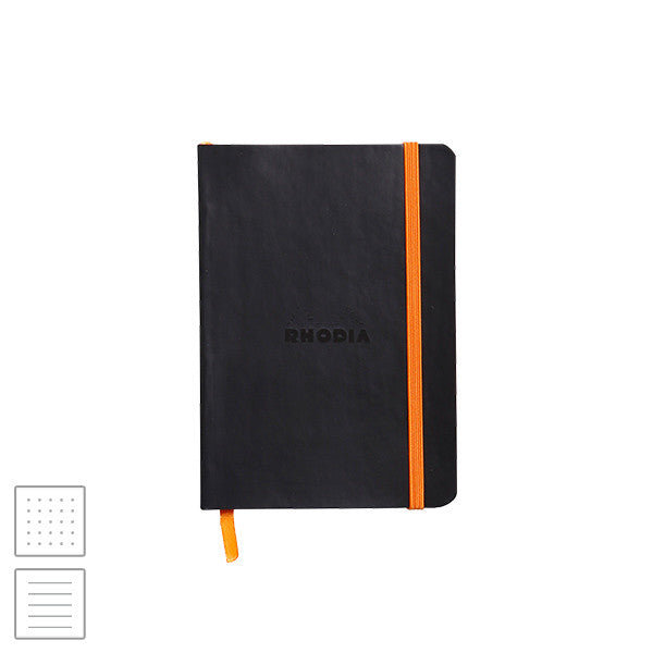 Rhodia Rhodiarama Softcover Notebook A6 (105 x 148) Black by Rhodia at Cult Pens