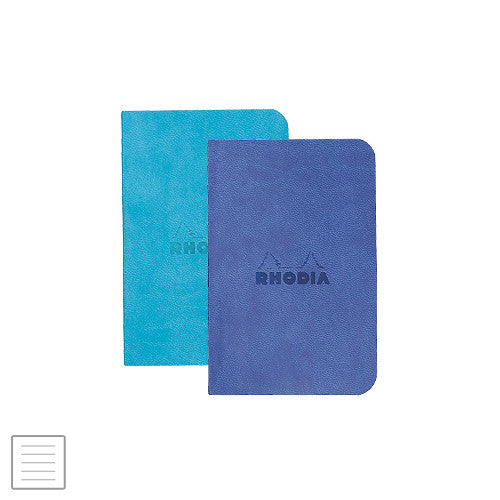 Rhodia Rhodiarama Softcover Notebook Twin Pack A7 (70 x 105) by Rhodia at Cult Pens