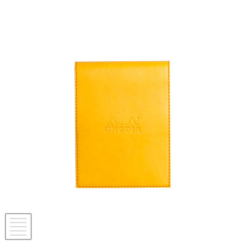 Rhodia Rhodiarama Leatherette Refillable Notepad No.12 (95 x 130) Daffodil Yellow