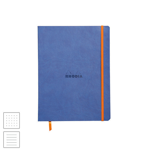 Rhodia Rhodiarama Softcover Notebook (190 x 250) Sapphire Blue by Rhodia at Cult Pens