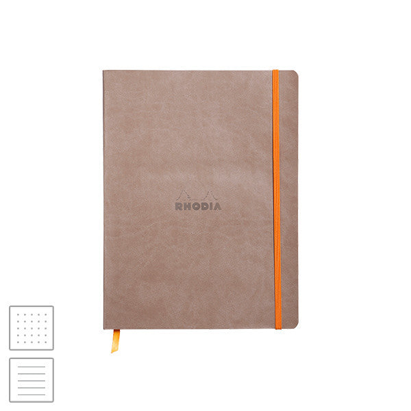 Rhodia Rhodiarama Softcover Notebook (190 x 250) Taupe by Rhodia at Cult Pens