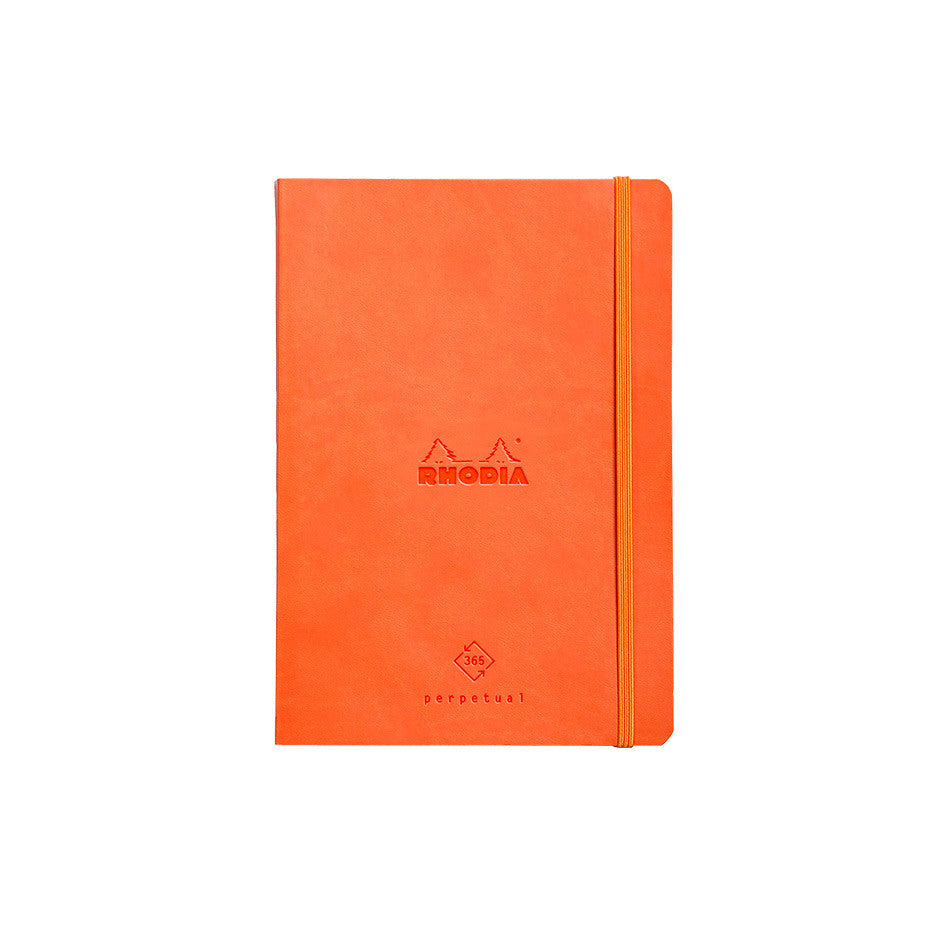 Rhodia Rhodiarama Perpetual Planner A5 Tangerine by Rhodia at Cult Pens
