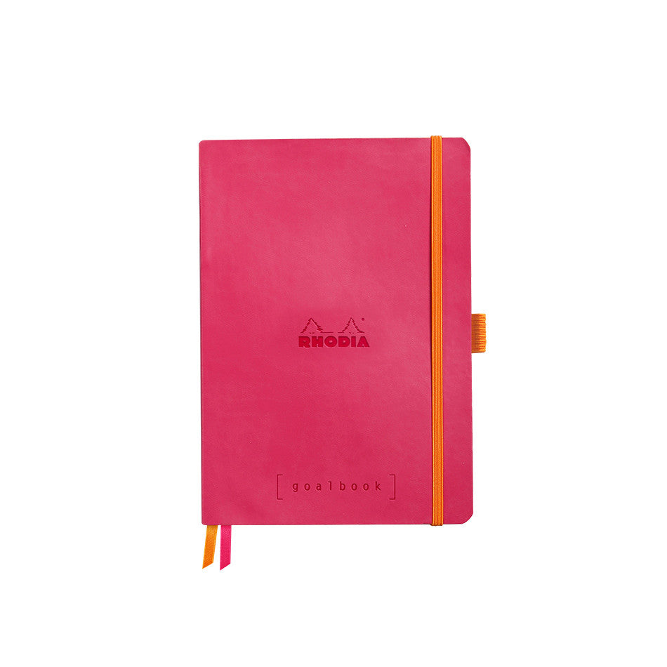Rhodia Rhodiarama Softcover Goalbook With White Paper A5 Raspberry by Rhodia at Cult Pens