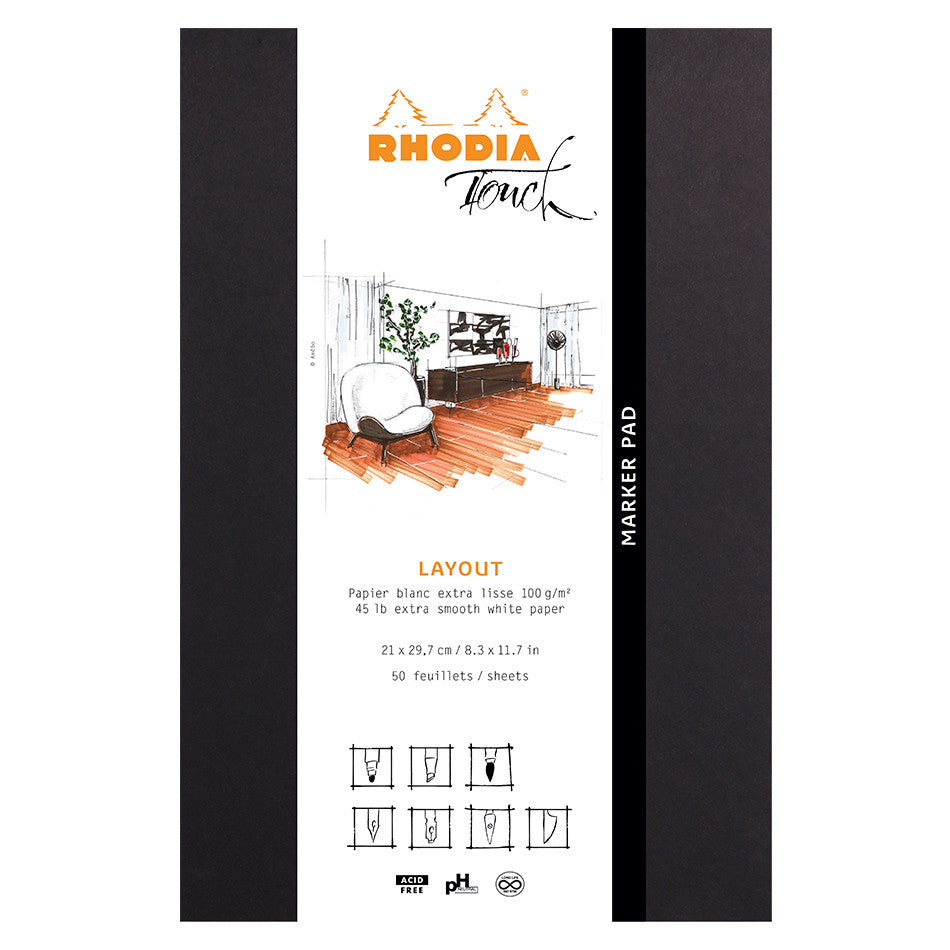 Rhodia Touch Marker Pad A4 by Rhodia at Cult Pens