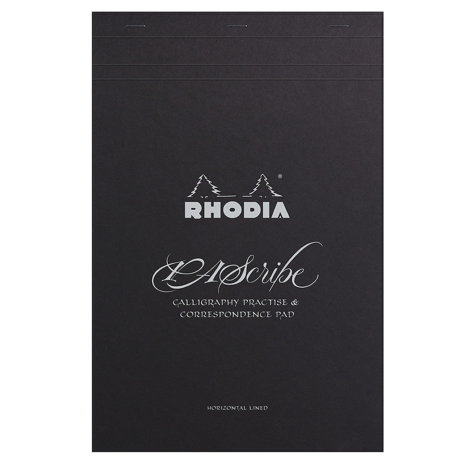 Rhodia PAScribe Calligraphy Practise and Correspondence Pad Black by Rhodia at Cult Pens