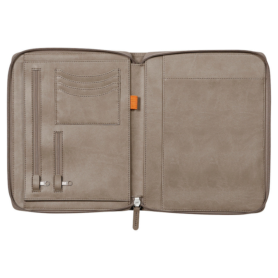 Rhodia Small Zipped Portfolio A5 Taupe by Rhodia at Cult Pens
