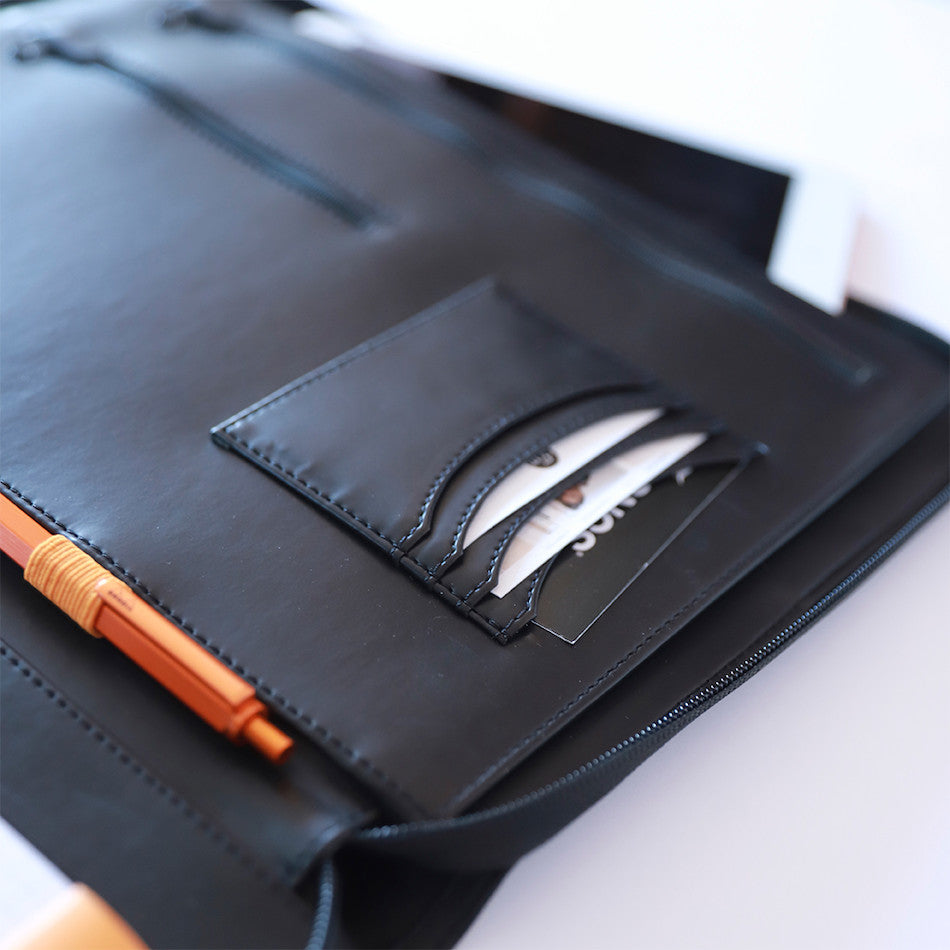 Rhodia Large Zipped Portfolio A4 Black by Rhodia at Cult Pens
