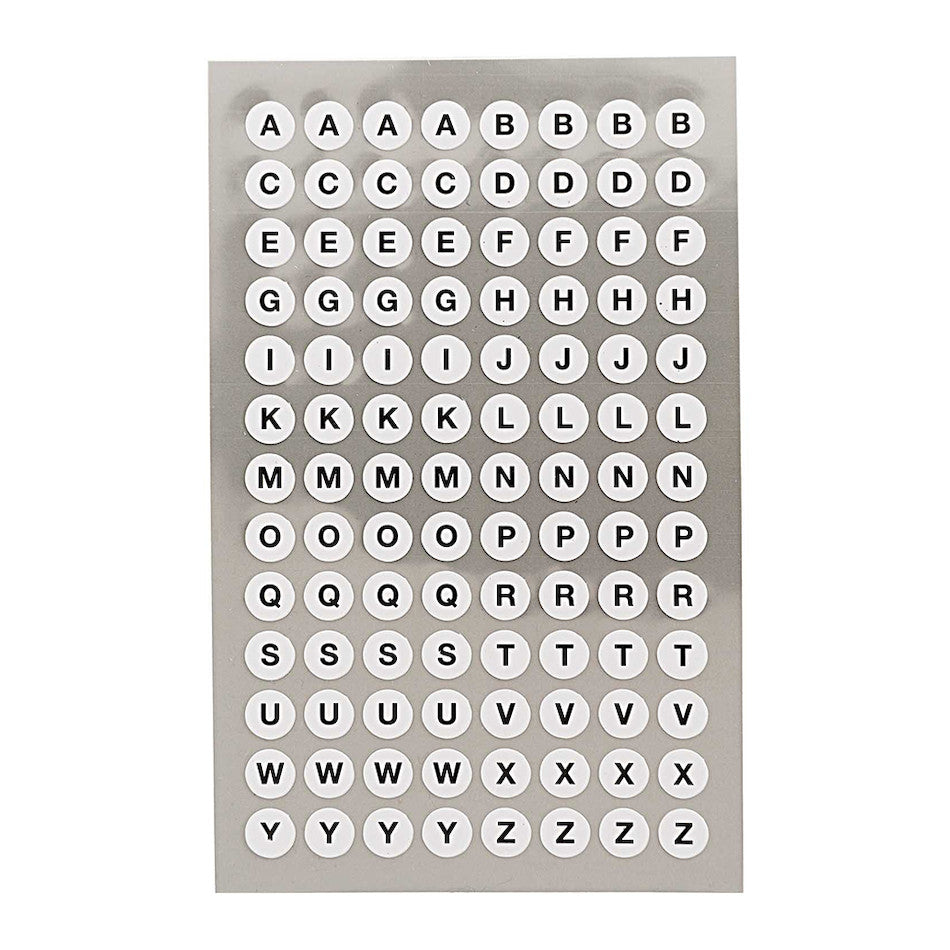 Rico Office Sticker White ABC Dots 8.5mm by Rico Design at Cult Pens