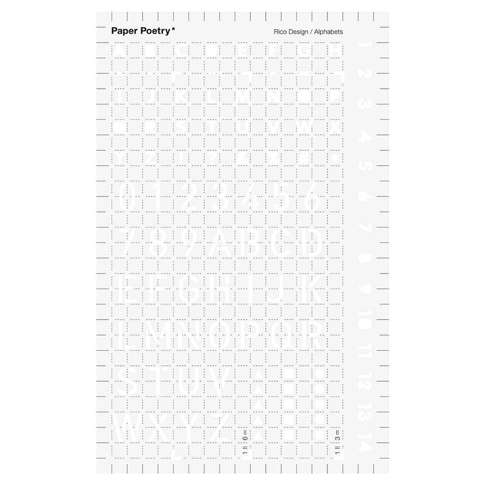 Rico Bullet Diary Stencil by Rico Design at Cult Pens