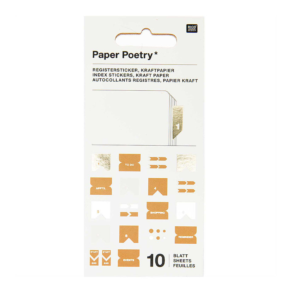 Rico Stickerbook Index Kraft by Rico Design at Cult Pens