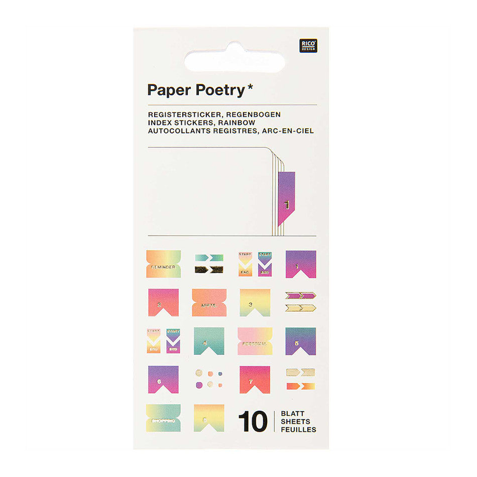 Rico Stickerbook Index Pastel by Rico Design at Cult Pens