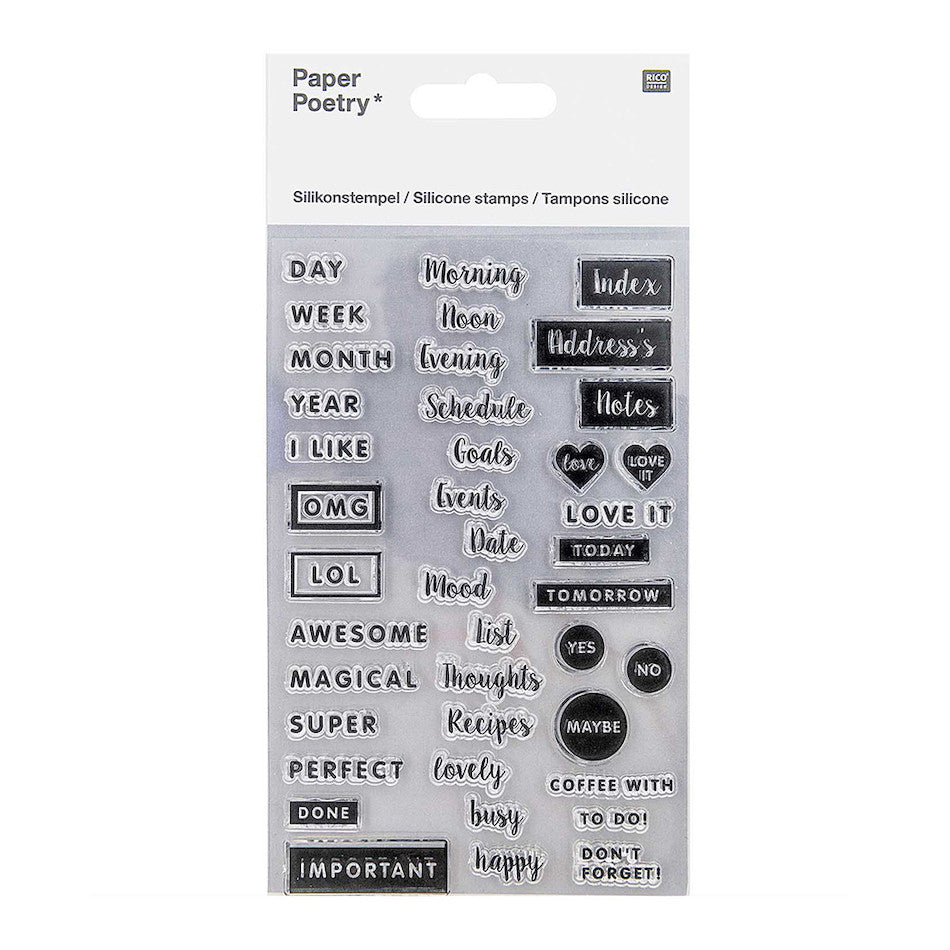 Rico Silcone Stamps Notes by Rico Design at Cult Pens