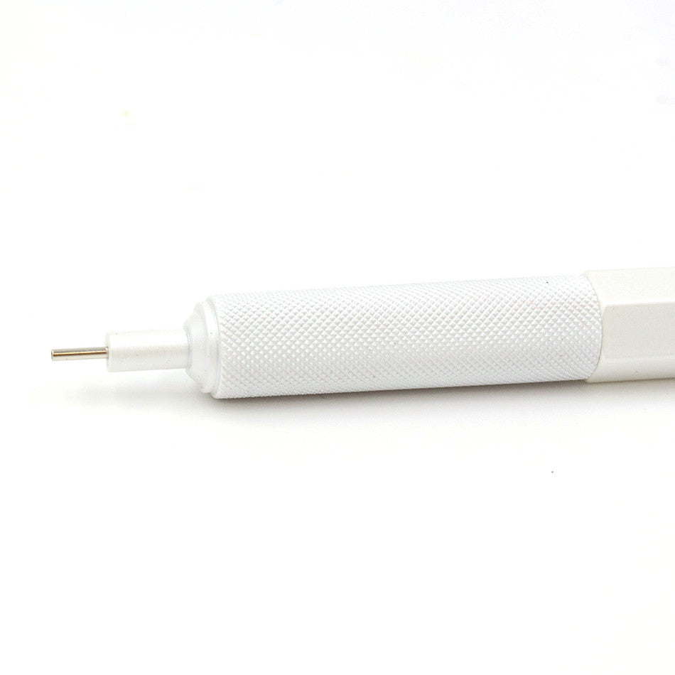 rotring 600 Mechanical Pencil Silver White 0.5mm by rotring at Cult Pens