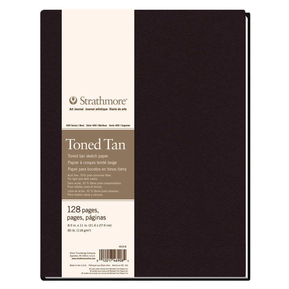 Strathmore 400 Toned Tan Sketch Art Journal Hardback 8.5x11 by Strathmore at Cult Pens