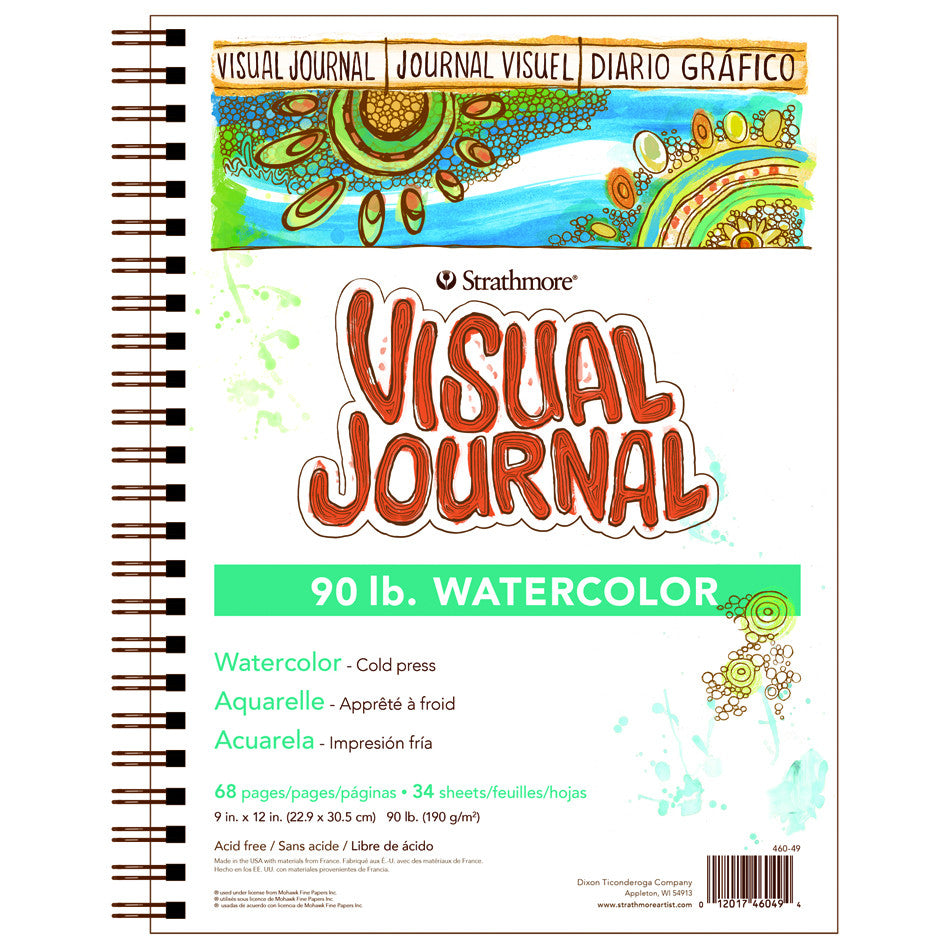 Strathmore Watercolour Visual Journal 9x12 by Strathmore at Cult Pens