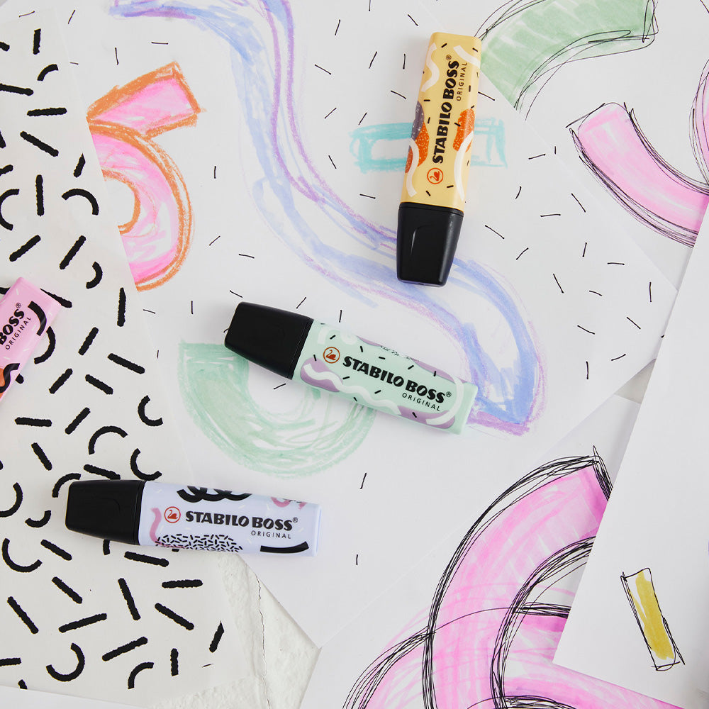 STABILO BOSS Original Highlighter Set of 4 by Ju Schnee by STABILO at Cult Pens