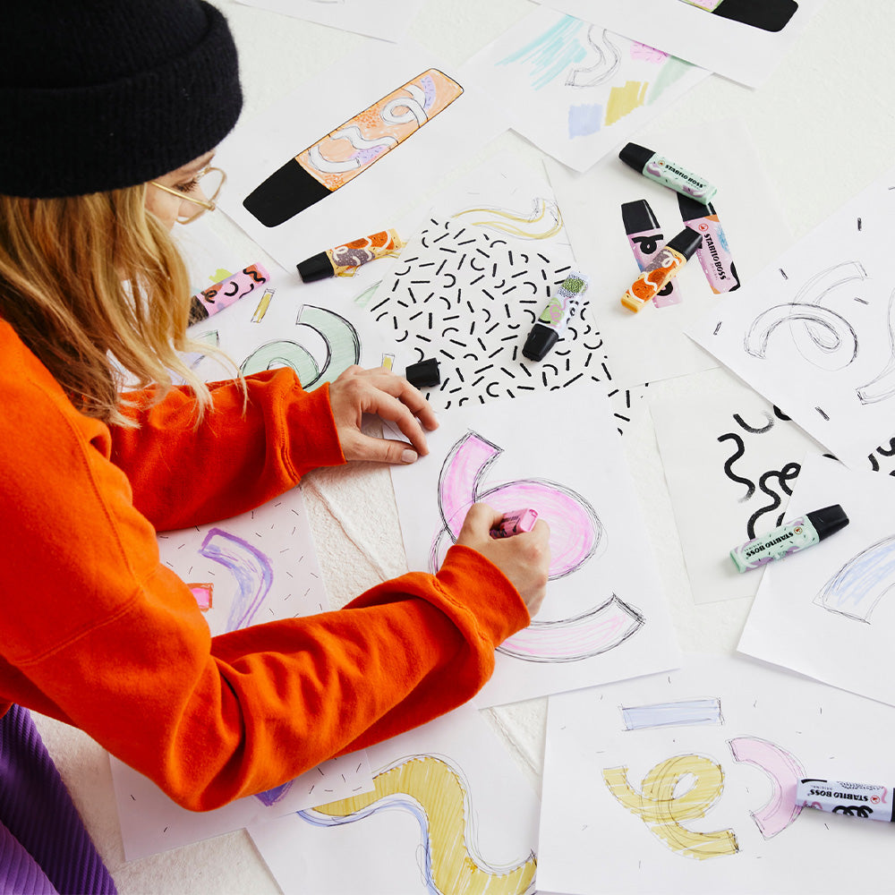 STABILO BOSS Original Highlighter Set of 4 by Ju Schnee by STABILO at Cult Pens