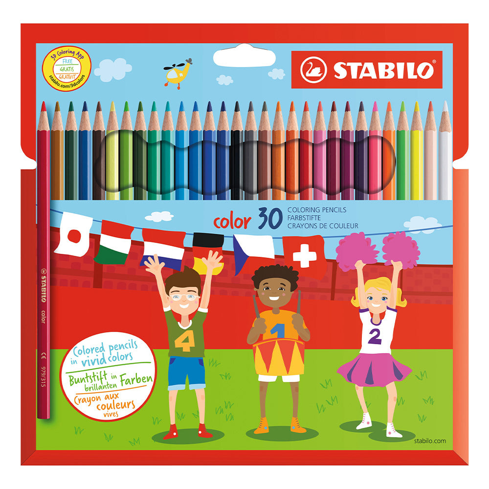STABILO Colour Set of 30 Colouring Pencils by STABILO at Cult Pens