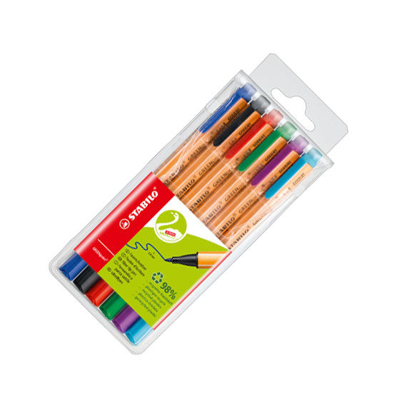 STABILO GreenPoint Sign Pen Wallet of 6 by STABILO at Cult Pens