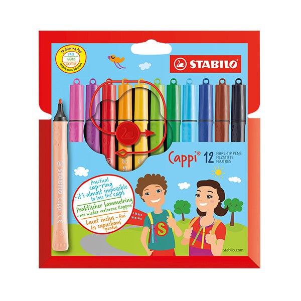 STABILO Cappi Colouring Pens Set of 12 by STABILO at Cult Pens