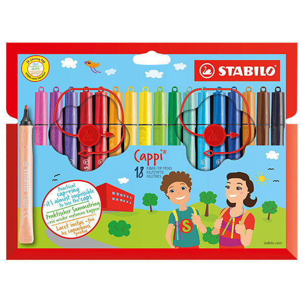 STABILO Cappi Colouring Pens Set of 18 by STABILO at Cult Pens