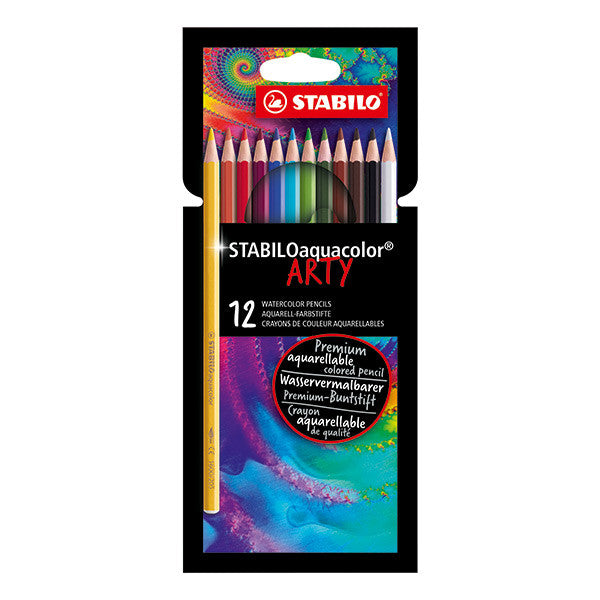 STABILO ARTY aquacolor Colouring Pencil Wallet of 12 by STABILO at Cult Pens