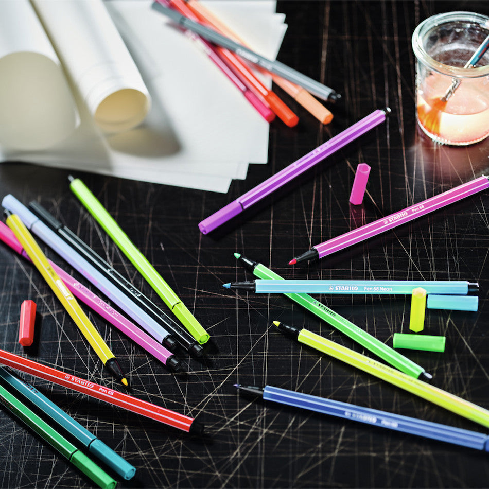 STABILO ARTY Pen 68 Wallet of 65 Assorted Colours by STABILO at Cult Pens