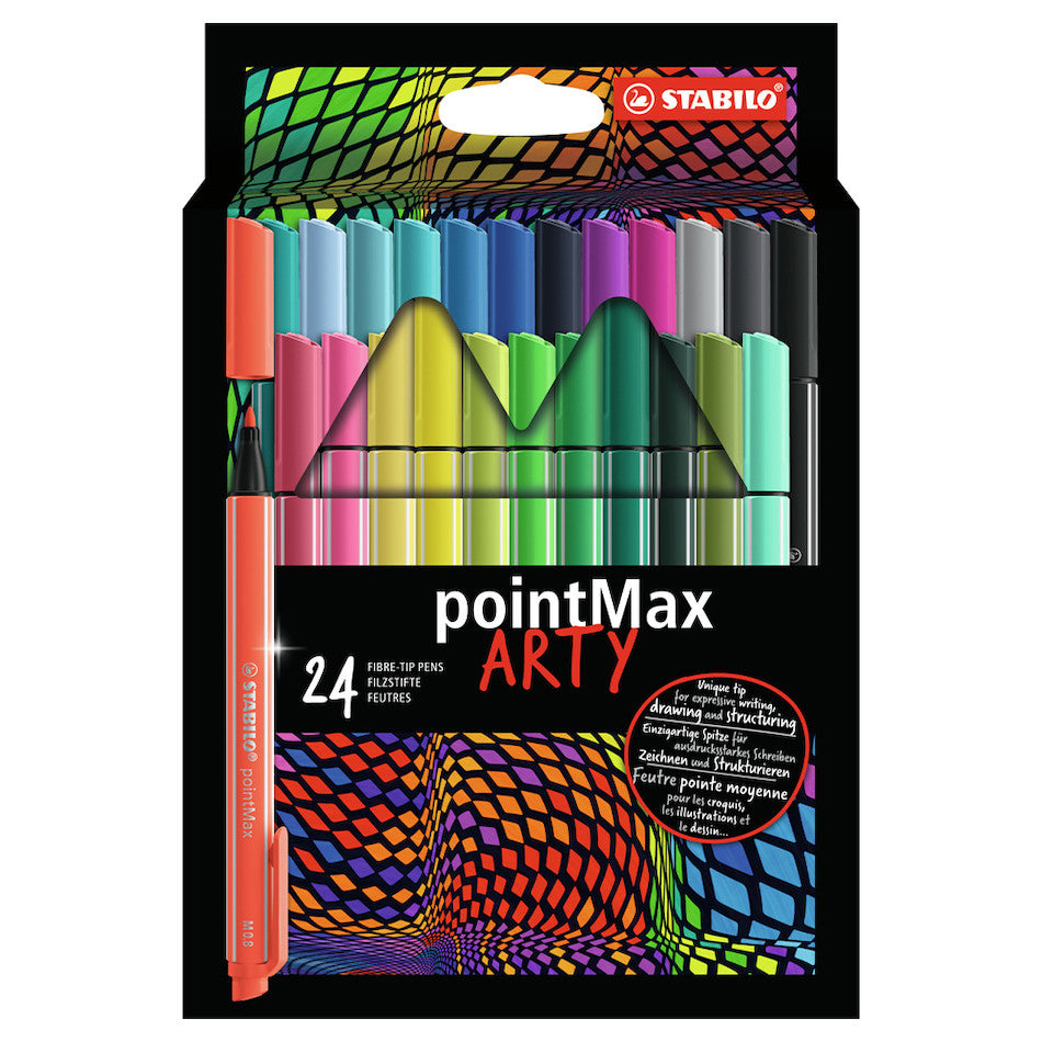 STABILO ARTY pointMax Colouring Pen Wallet of 24 by STABILO at Cult Pens