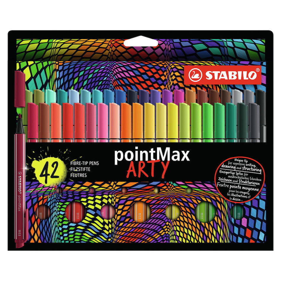 STABILO ARTY pointMax Colouring Pen Wallet of 42 by STABILO at Cult Pens