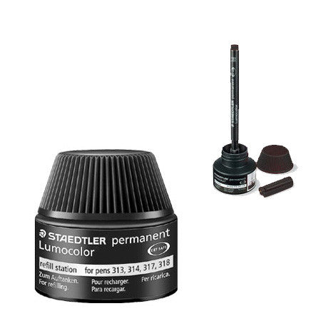 Staedtler Lumocolor Refill Ink Permanent 487 17 by Staedtler at Cult Pens