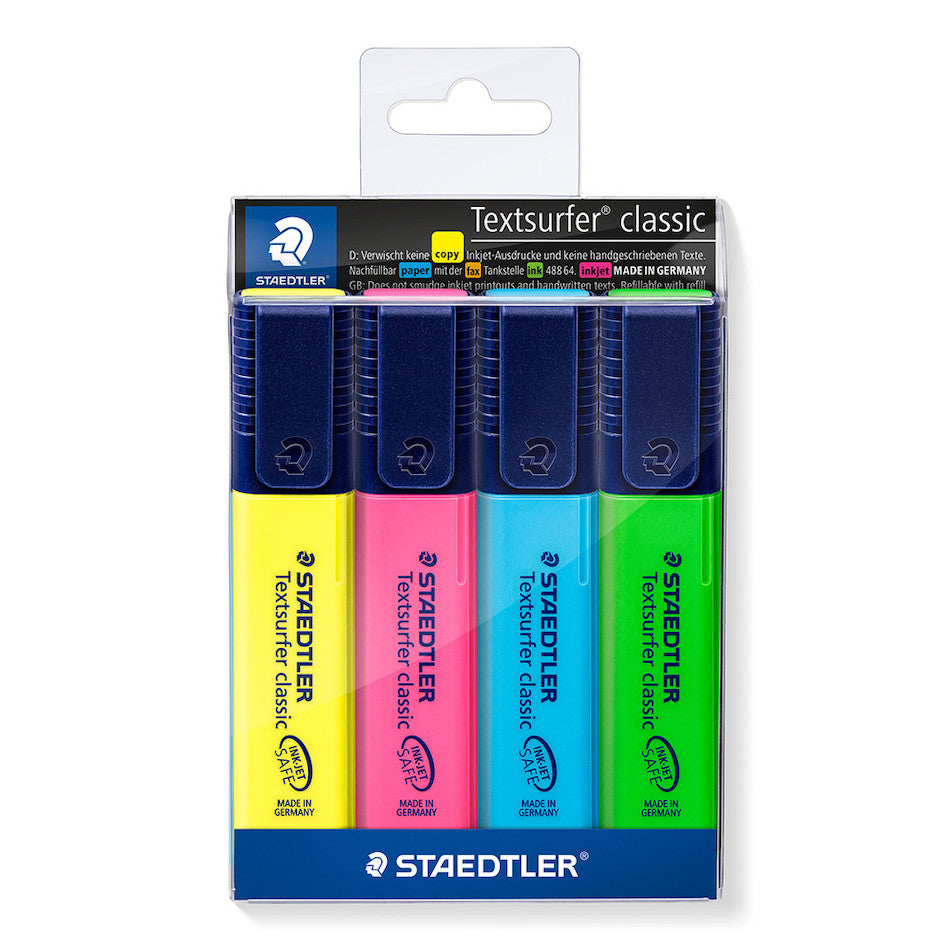 Staedtler Textsurfer Highlighter Wallet of 4 by Staedtler at Cult Pens