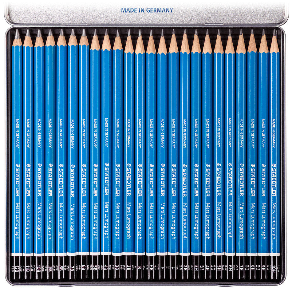 Staedtler Mars Lumograph Set of 24 by Staedtler at Cult Pens