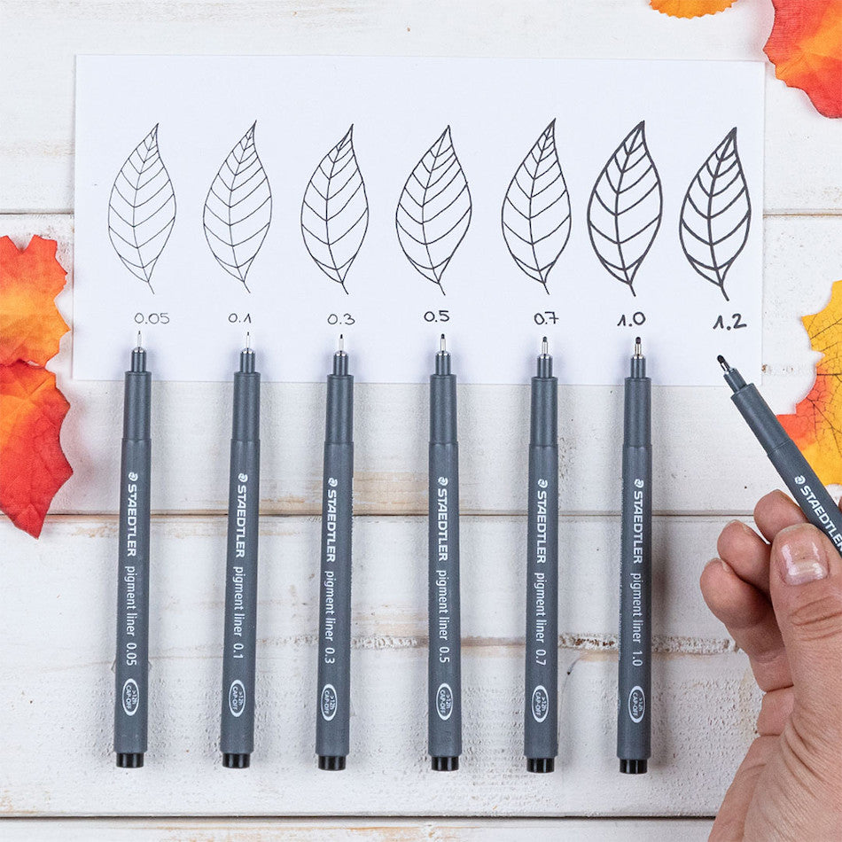 Staedtler Pigment Liner Pen Set of 12 by Staedtler at Cult Pens