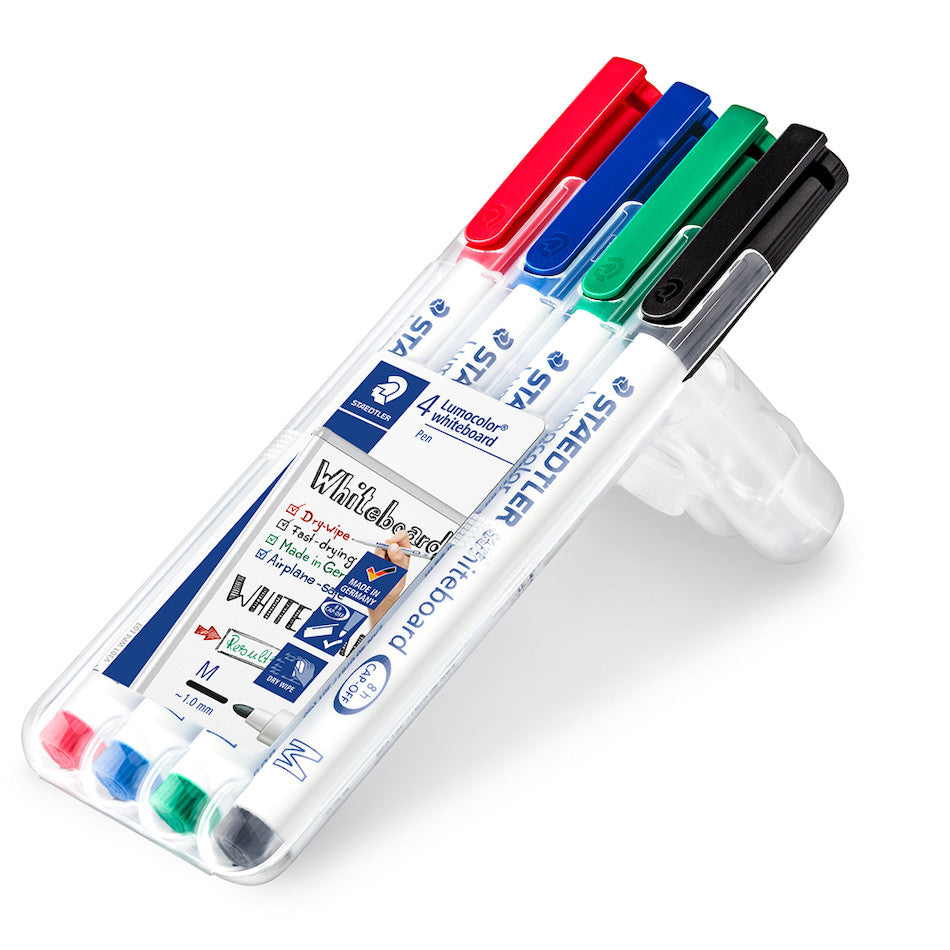 Staedtler Lumocolor Slim Whiteboard Marker Set of 4 by Staedtler at Cult Pens