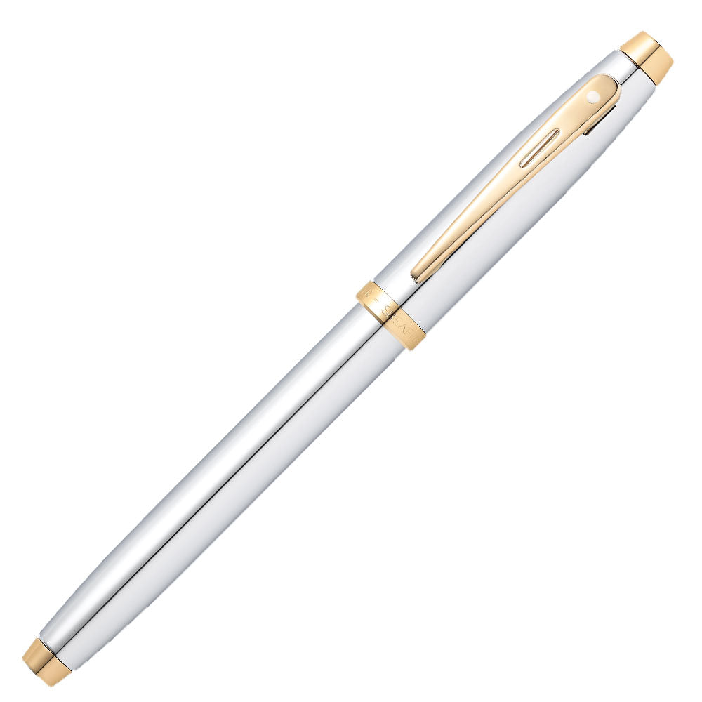 Sheaffer 100 Fountain Pen Bright Chrome by Sheaffer at Cult Pens