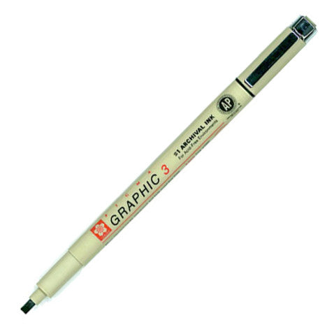 Sakura Pigma Graphic Pen Black by Sakura at Cult Pens