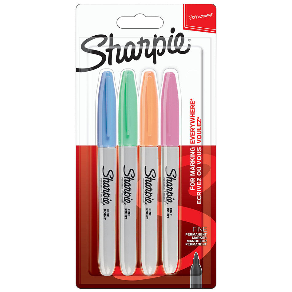 Sharpie Permanent Marker Fine Assorted Set of 4 by Sharpie at Cult Pens