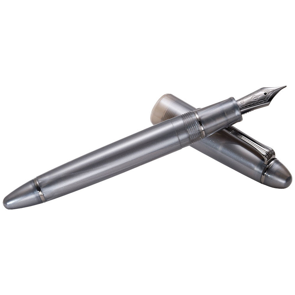 Sailor 1911 Ringless Metallic Fountain Pen Simply Gray 21K Nib by Sailor at Cult Pens