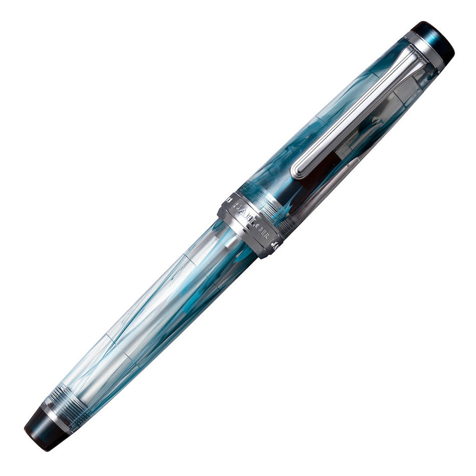 Sailor Professional Gear Regular Fountain Pen Veilio Acrylic Blue Green 21K Nib by Sailor at Cult Pens