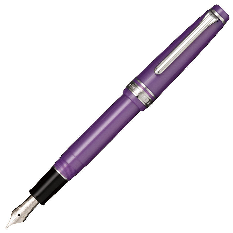 Sailor Professional Gear Slim (Sapporo) Fountain Pen Metallic Violet with Rhodium Trim by Sailor at Cult Pens