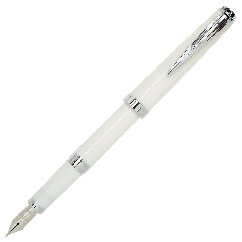Sailor Reglus Fountain Pen White with Silver Trim by Sailor at Cult Pens