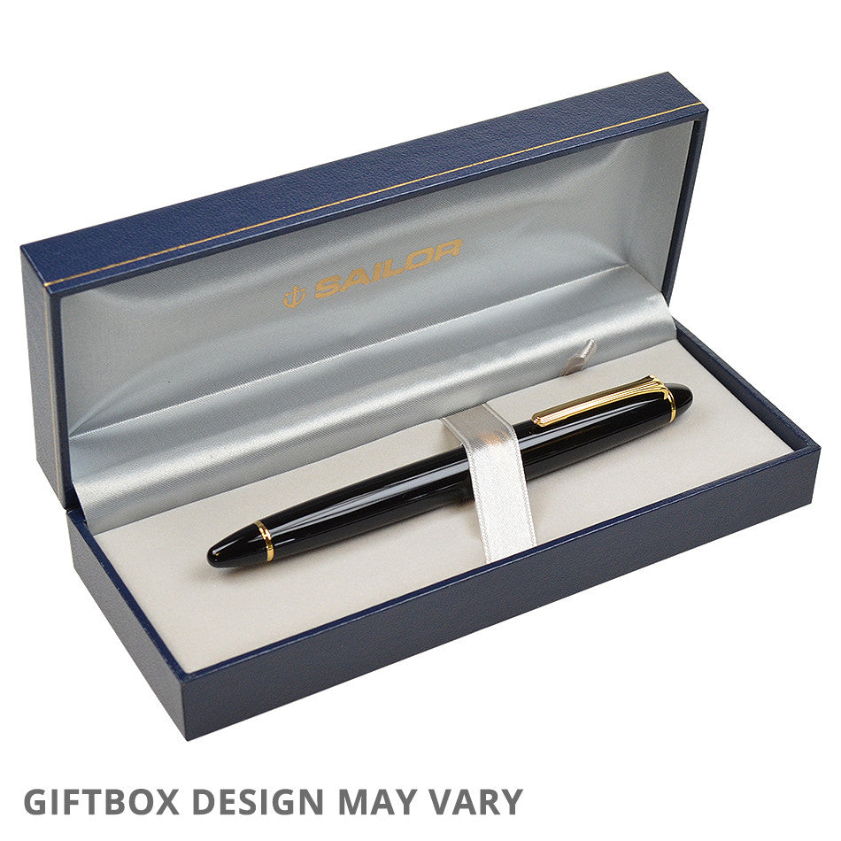 Sailor 1911 Large Lefty Fountain Pen Black with Gold Trim by Sailor at Cult Pens