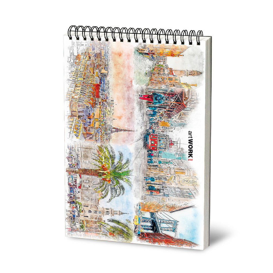 Stifflex artWORK Spiralbound Watercolour Pad Urban Sketches 24 x 33 by Stifflex at Cult Pens
