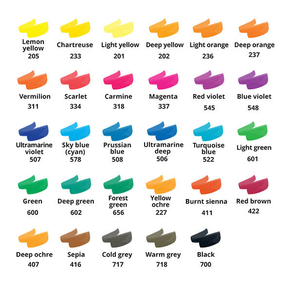 Royal Talens Ecoline Brush Pens Set of 30 by Royal Talens Ecoline at Cult Pens